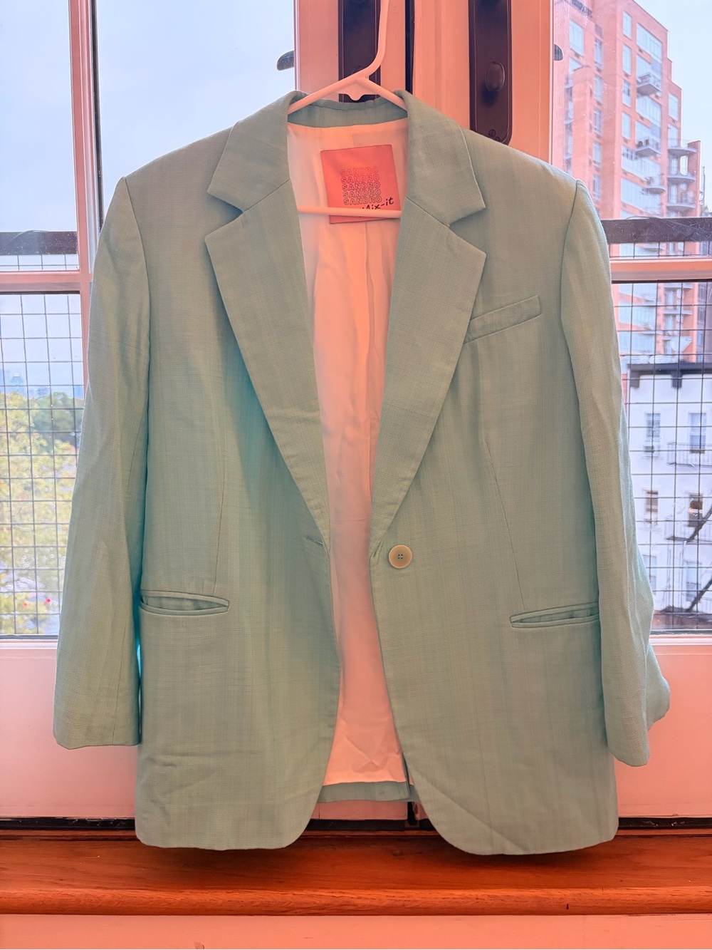 Mix It Bright Turquoise Single-Button Blazer - Picture 5 of 5